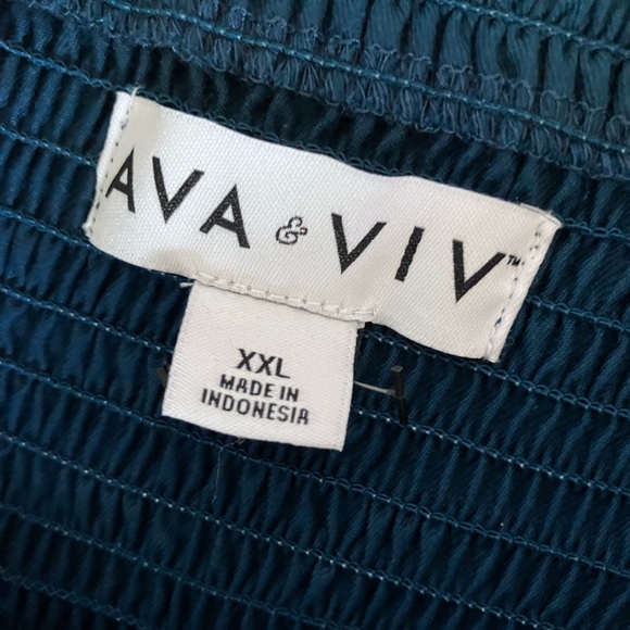 Ava & Viv Teal Midi Dress - Picture 13 of 15